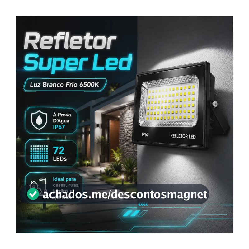 Kit 2 Refletor Led Holofote Slim 300w Prova D'água Cor Da Luz Branco Frio