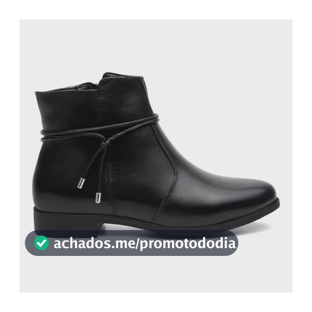 Bota Cano Curto Feminina Couro Legítimo Moda Inverno