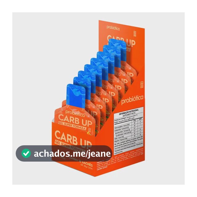 Carb Up Gel Super Fórmula 10 Sachês Carboidrato Energia