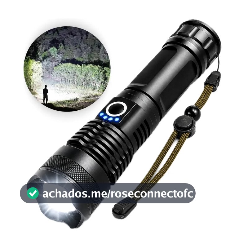 Lanterna Tática Militar T9 Mais Forte Do Mundo Potente Led Recarregável