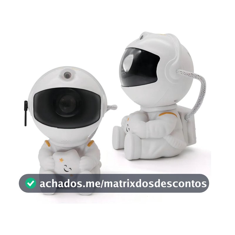 Astronauta de Galáxia e Estrelas LED Com Controle Remoto USB