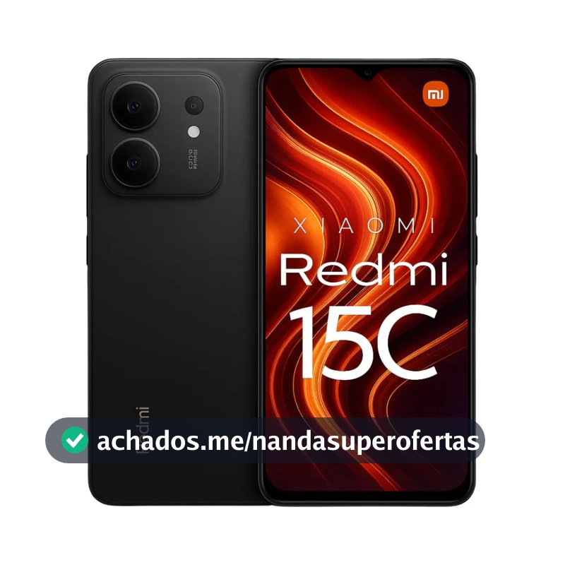 Xiaomi Redmi 15c 256gb 8gb Ram Virtual Black- Versão Global