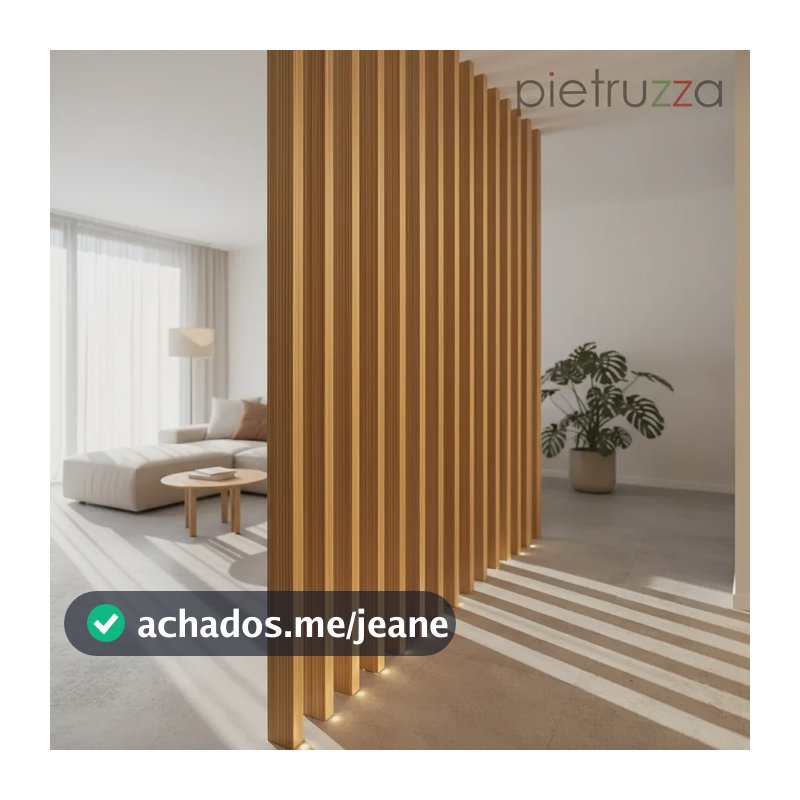 Peça 10 X 5cm - Wpc Externo P/ Brise - Pergolado - Muxarabi Brise Teka