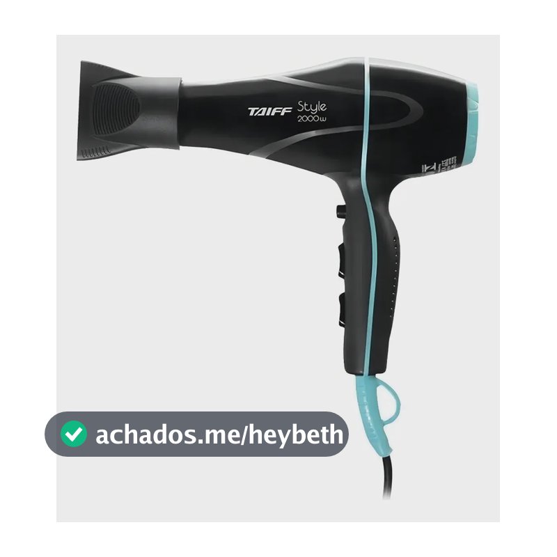 Secador De Cabelo Taiff Style Profissional Style 2000w Secu20 Preto