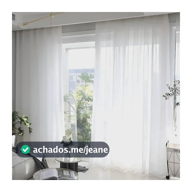 Cortina Linho Flame Gaze Trilho Suíço 4,00x2,80 Sanca Alta Cor Branco