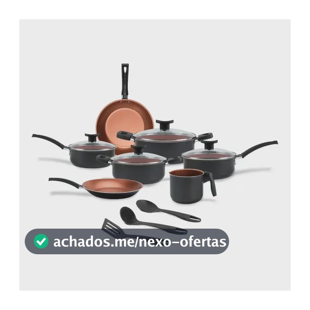 Jogo De Panelas Brinox 10 Peças Ceramic Life Floria Topázio