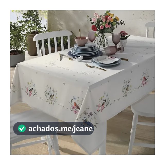 Toalha Mesa 8 Lugares 1,60x2,70 Retangular Dohler Clean Jardim