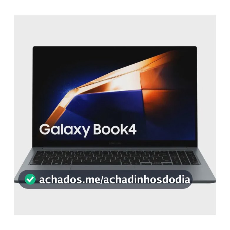 Notebook Samsung Galaxy Book4 Intel Core 3-100U, Windows 11 Home, 8GB, 256GB SSD, UHD Graphics, 15.6" Full HD LED, 1.55kg