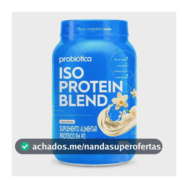 Whey protein Probiótica Iso Blend em pó sabor Baunilha x 900g