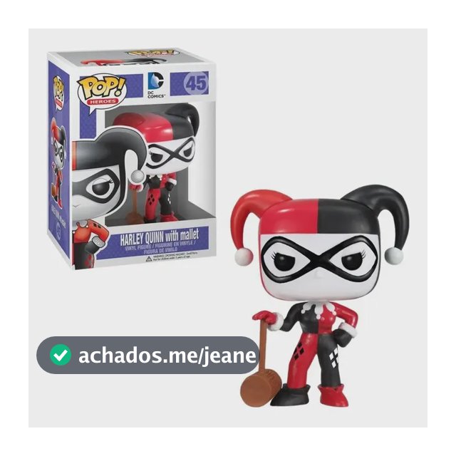 Boneco Funko Pop! Dc Comics Harley Quinn With Mallet