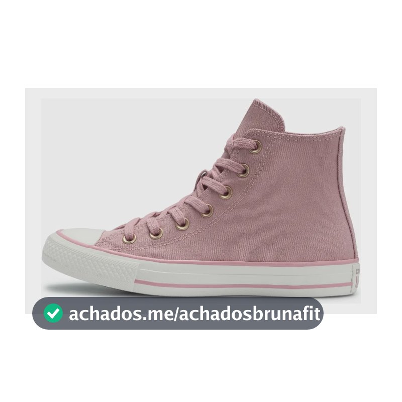 Tênis Chuck Taylor All Star Cano Alto Taylored Lux Converse Rosa Horizonte/amendoa/rosa Horizonte Liso 35 Br