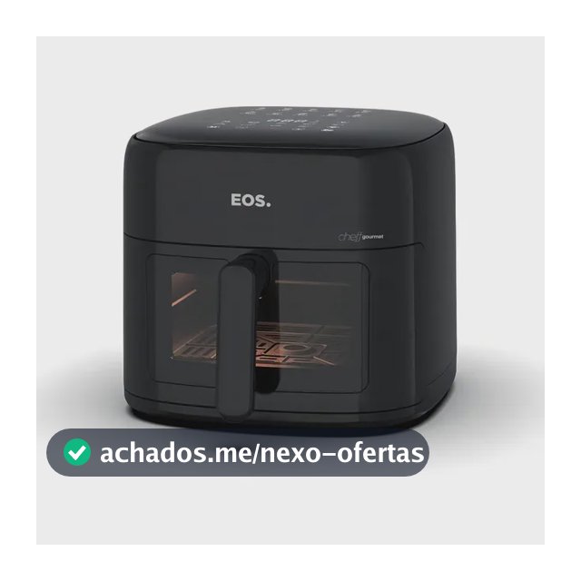 Fritadeira Sem Óleo Air Fryer Eos 6.2L Preto Eaf60p 127v