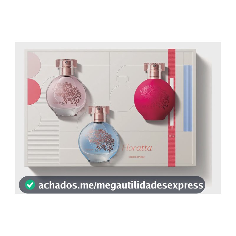 Kit Floratta Colônia 30 Ml - Presente (3 Itens)