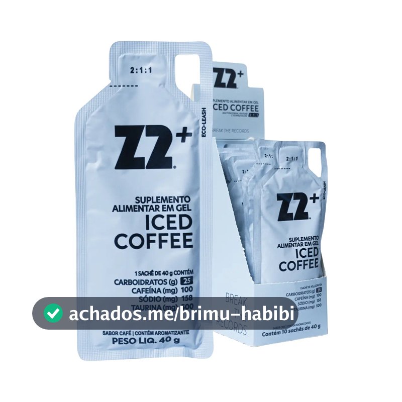 Suplemento em gel Z2 Performance Energy + Iced Coffee Carboidratos sabor Café gelado x 40g 10 un
