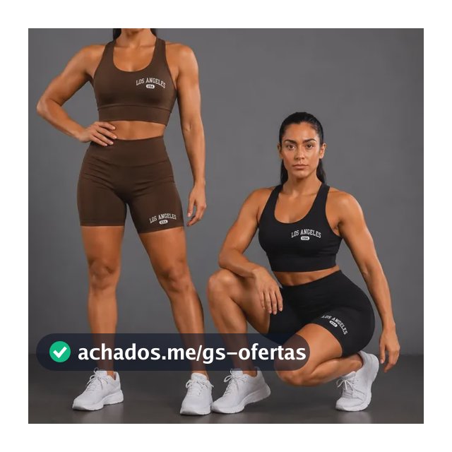 Kit 2 Conjunto Top E Shorts  Academia Los Angeles