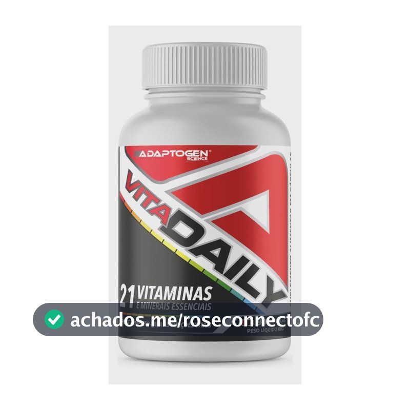 Suplemento em cápsula Adaptogen Vita Daily Sem sabor de 90 un