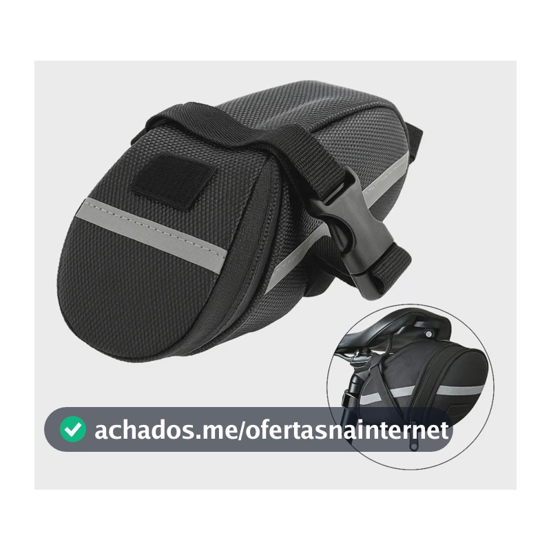 Bolsa De Selim Para Bike C/ Refletor Impermeável Case Para Banco De Bicicleta Com Faixas Refletivas Porta Objetos Ferramentas Tumblr