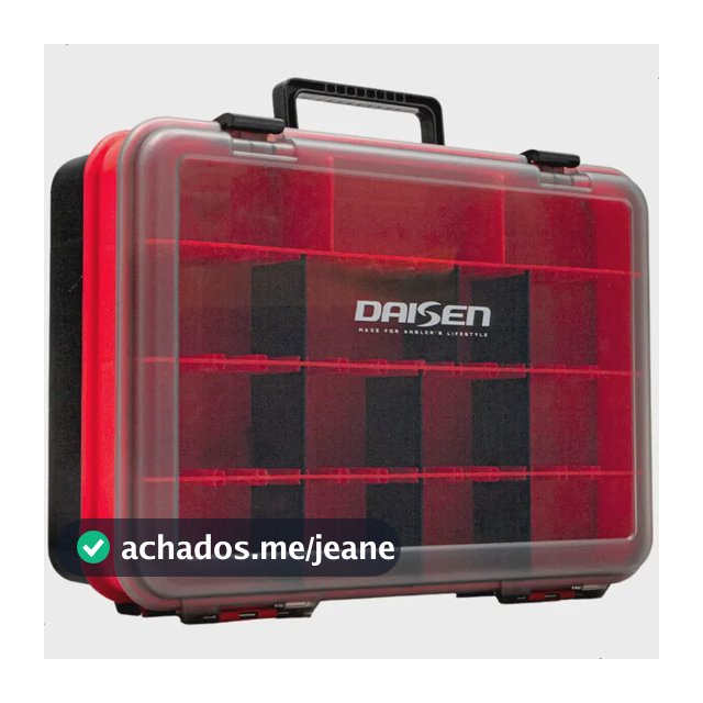 Estojo Maleta Pesca Ds 407 - Dr Daisen 24 Divisorias Iscas Artificifiais Vermelho