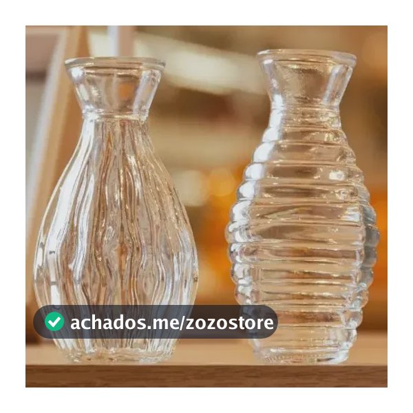 Kit 10 Mini Vaso De Vidro Sortido 11cm Transparente Lyor