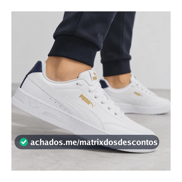 Tênis Puma Court Classic Clean Bdp Masculino Urbano Casual