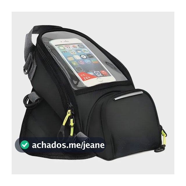 Bolsa de Tanque para Moto Com Ímã, Impermeável e 4 Bolsos