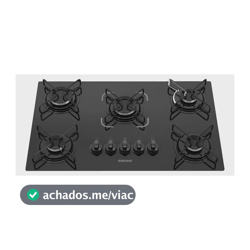 Cooktop Itatiaia Essencial 5 Bocas Preto