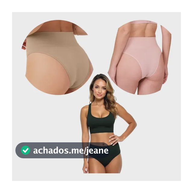 Kit Com 3 Unidades: Calcinha Pós Parto Cintura Alta Gestante