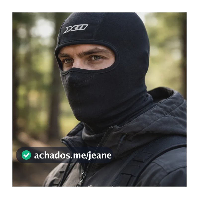 Balaclava X11 Climate 2 Cor Preto Desenho Do Tecido Preto Tamanho Único