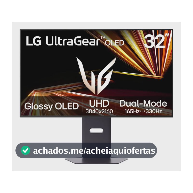 Monitor LG Gamer 32' Ultragear 32gx850a-b Oled 4k Uhd Preto