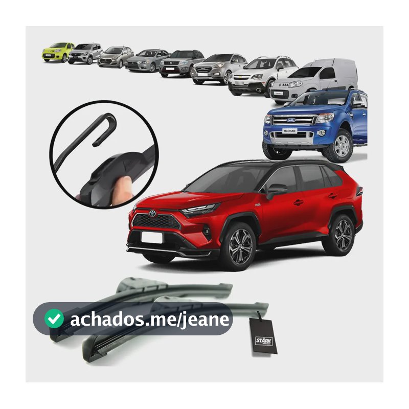 Par Palhetas Limpador Parabrisa Silicone Original Universal Confira Aplicações Na Descrição