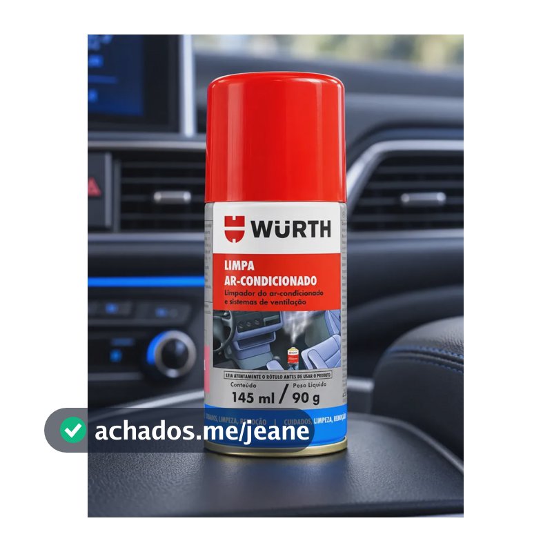 Limpa E Higieniza Ar Condicionado Automotivo Wurth 145ml 90g Carro Nov