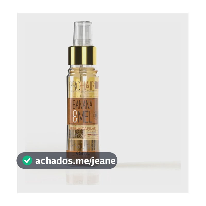 Sérum Capilar Capilar Nutrição Intensa 45ml Banana e Mel
