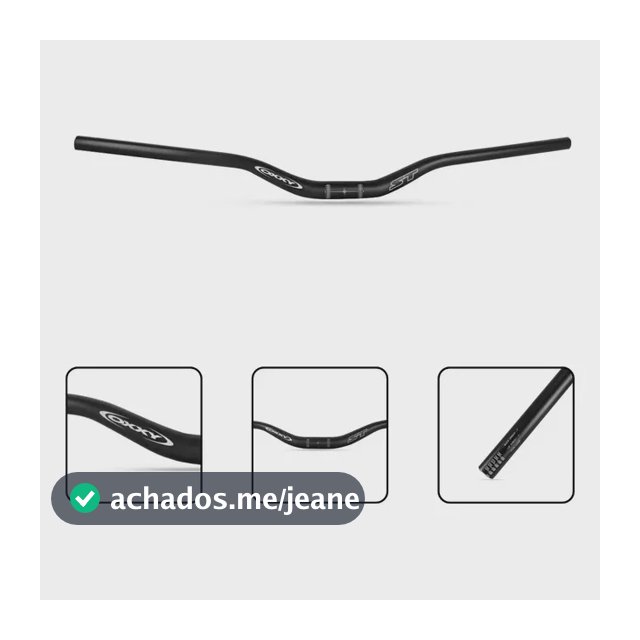 Guidão Bicicleta Alumínio Rise 40 Oxxy Street 800mm Downhill Cor Preto