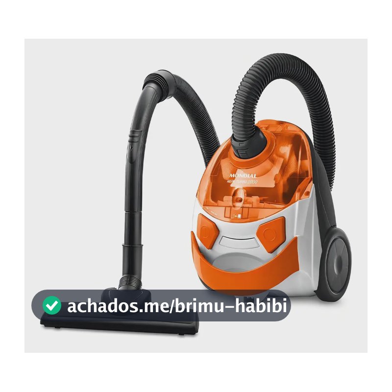Aspirador De Pó Hepa Turbo 2000 Mondial Branco/laranja Ap-15