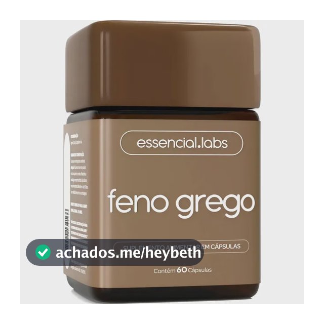 FENO GREGO 450mg - Fórmula Avançada com Máxima Concentração e Pureza - 60 Cápsulas