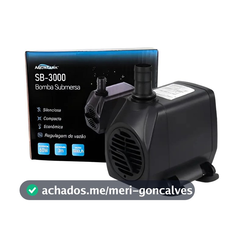 Bomba Submersa Aquatank Sb-3000 3000l/h Controle De Vazão