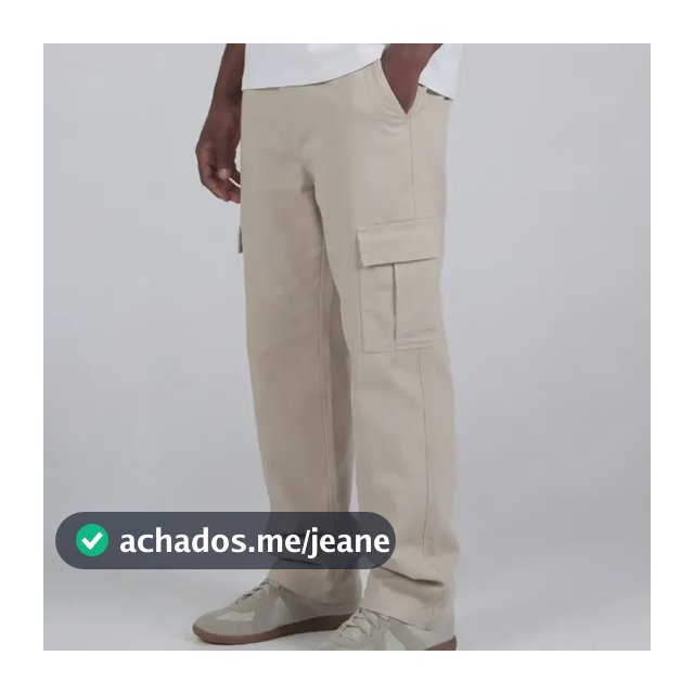 Calça Cargo Premium Masculina Sarja Skate Larga Streetwear