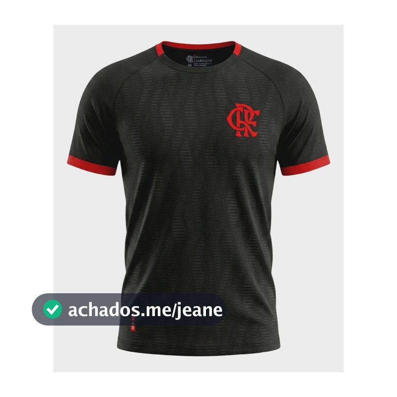 Camisa Flamengo Third Licenciada Original Mengão Adulto Preto Gg