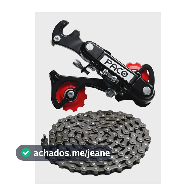 Câmbio Traseiro Bicicleta 18v 21v+ Corrente 6v 7v Bike Preto Catracas 14 A 28 Dentes Curto