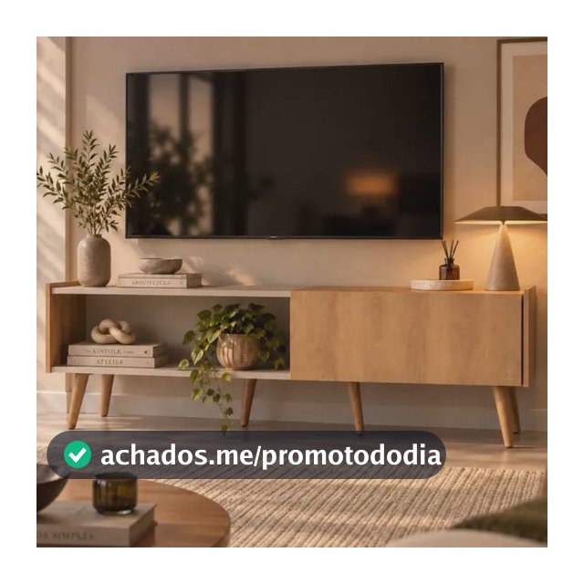 Rack Module Com  Basculante 180 Cm Para Tv 75  Byhouse Off White
