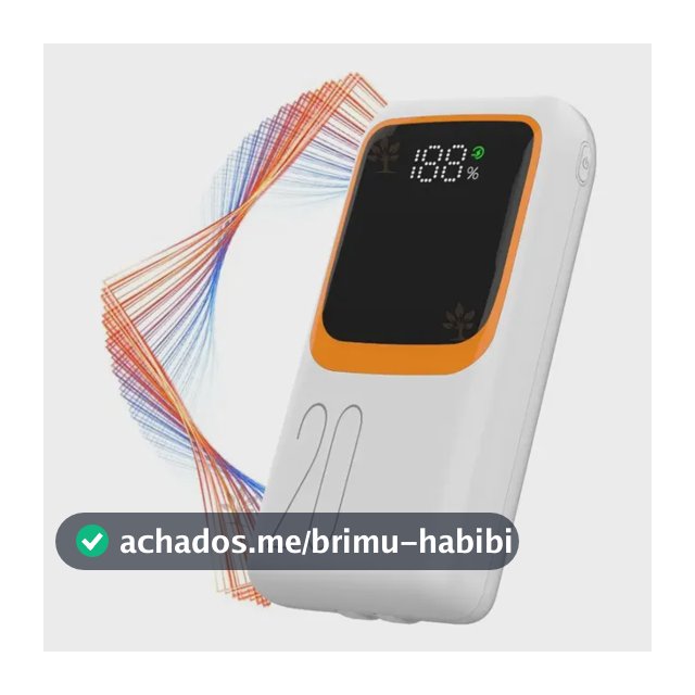 Carregador Portátil Powerbank Turbo Rápido 20000mah C/ Cabos