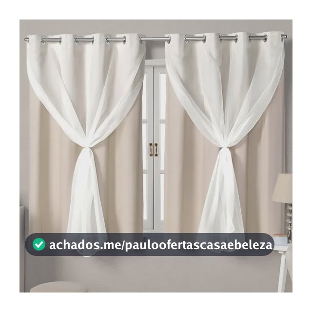 Cortina Blackout Blecaute 2,20x130 Sala Cozinha Quarto Voil