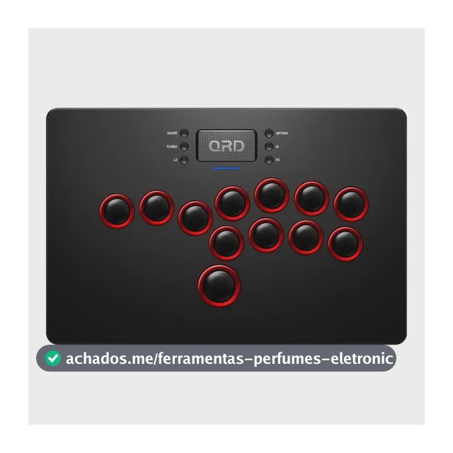 Controle Arcade QRD Maestro S3 Sem Fio PS4 PS3 Switch PC Preto