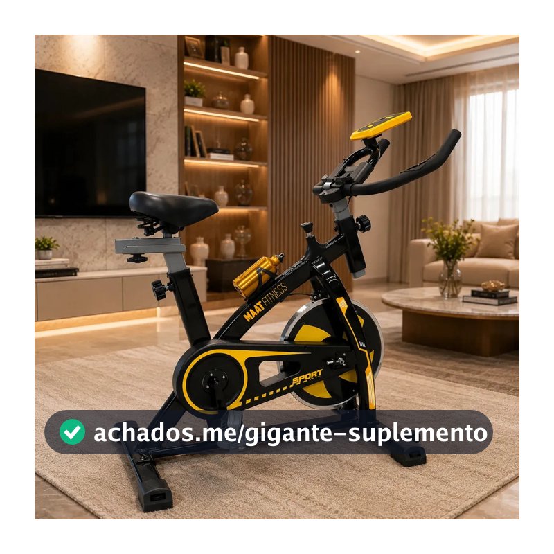 Bicicleta Ergométrica Spinning Maat Brand Inércia 13kg Profissional Fitness Suporta 140kg Academia Residencial