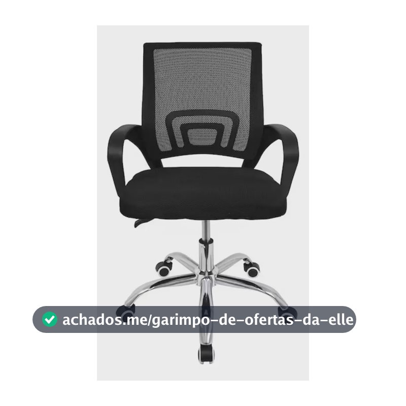 Cadeira De Escritório Giratória Diretor Arco Conthey Preto