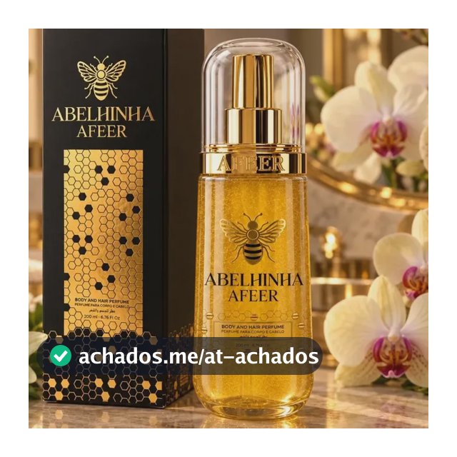 Body Splash Perfume Abelhinha Atheeri Afeer Body and Hair Spray Corporal E Capilar 200ml Árabe Sensação Feminina Bbb