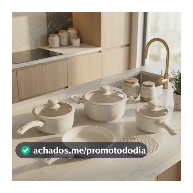 Jogo Panela Ceramica Antiaderente 5pç Tampa Silicone Induçao Bege