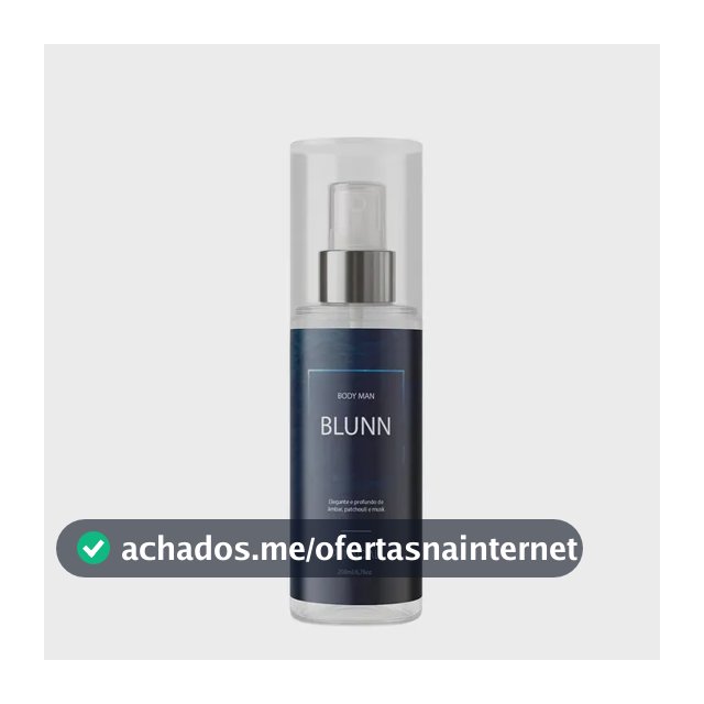 Body Splash Masculino Blunn 200ml By Primacial - Perfume Floral Cítrico