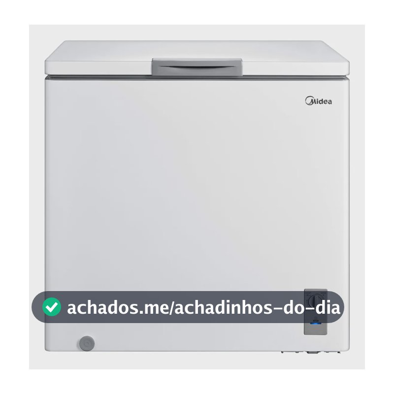 Freezer Horizontal 198l Inverter Bivolt Branco Midea Branco