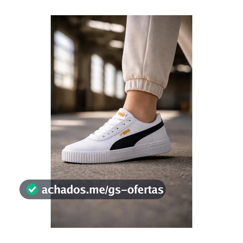Tênis Casual Feminino Carina Lux Puma Prata Liso 36